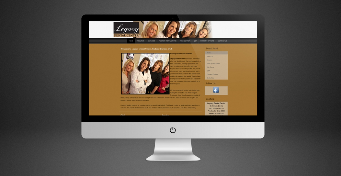 Legacy Dental Center | GraFitz Group Network Website Design