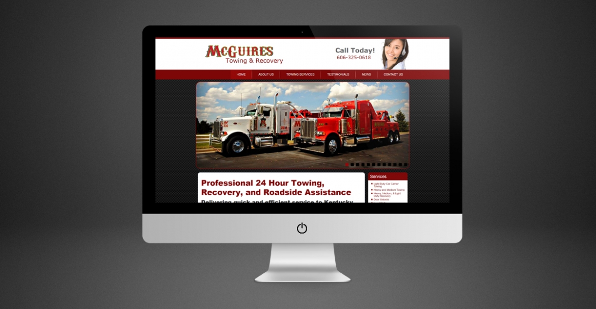 McGuires Towing &amp; Recovery | GraFitz Group Network Website Design
